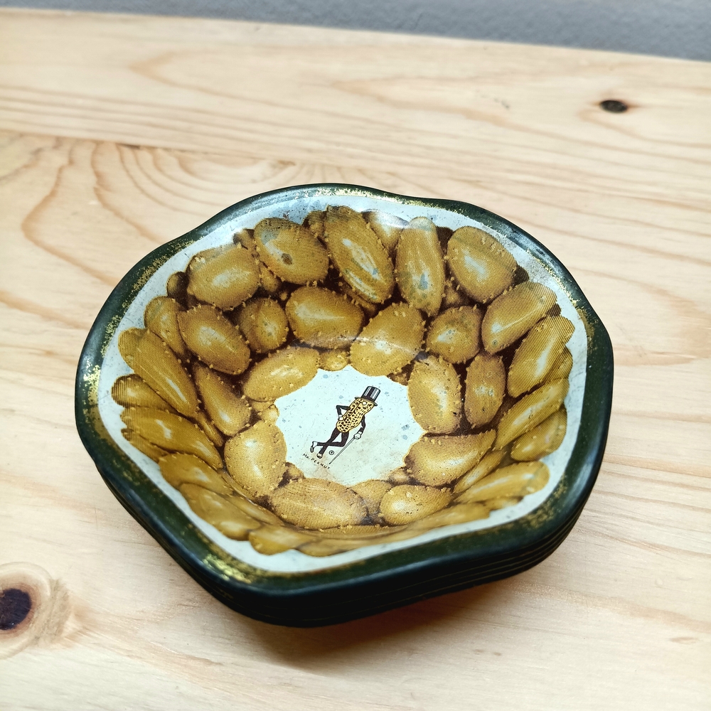 Vintage Mr. Peanut Nut Dish Set Of 5